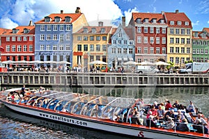 Beautiful colorful buildings in Copenhagen