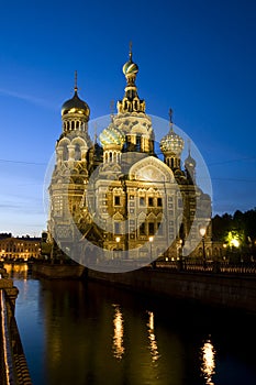 Cathedral of Christ the Saviour in St Petersburg, Russia photo