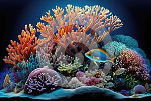 Beautiful Colorful Coral : Great Barrier Reef, Australia