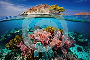 Beautiful Colorful Coral : Komodo National Park, Indonesia