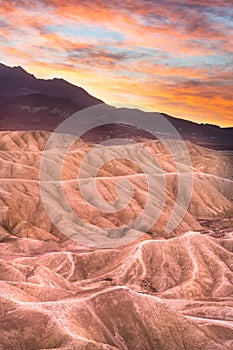 Beautiful colorful Death Valley National Park landscape travel image
