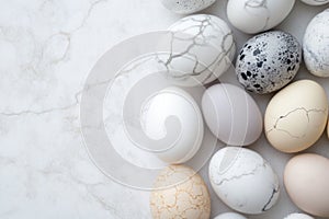 beautiful colorful Easter eggs pattern. ai generated