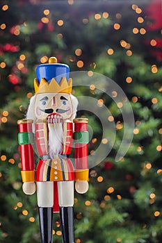 Beautiful and colorful holiday nutcracker ornament decoration