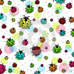 Beautiful, colorful ladybugs