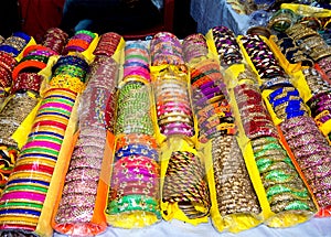 Beautiful Colorful Lakh Bangles-India