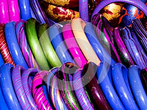 Beautiful Colorful Lakh Bangles-India