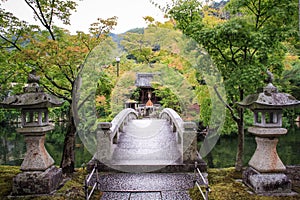 The beautiful and colorful landscaped gardens of kyoto, kyoto, Kansai region, Japan