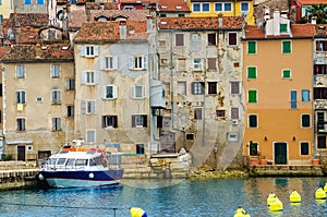 Beautiful colorful medieval town of Rovinj, Istrian peninsula, Croatia, Europe