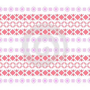 Beautiful Colorful ornament on embroidery design for bedroom decorative