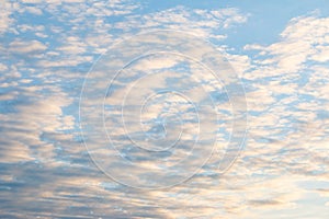 Beautiful colorful sky and cloud in twilight time background