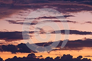 Beautiful colorful sky and cloud in twilight time background