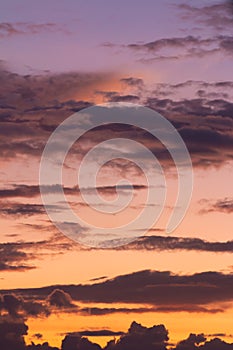 Beautiful colorful sky and cloud in twilight time background