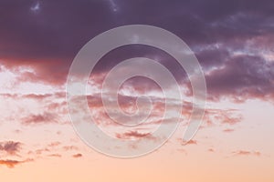 Beautiful colorful sky and cloud in twilight time background