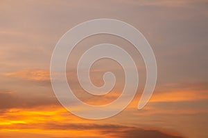 Beautiful colorful sky and cloud in twilight time background