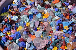 Beautiful colorful stones close up for background