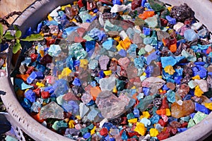 Beautiful colorful stones close up for background