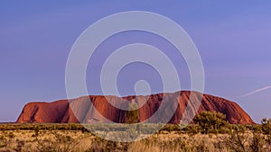 Beautiful and colorful sunrise over Uluru, Ayers Rock, Australia