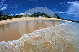 Beautiful and clear sea in Thailand