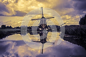 Beautiful Colors At The Hoog And Groenland Mill At Loenersloot The Netherlands 12-10-2020