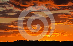 Beautiful colors of the Sunset, at Fenton National Recreational Area in Fenton, Kentucky