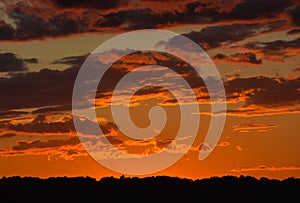 Beautiful colors of the Sunset, at Fenton National Recreational Area in Fenton, Kentucky