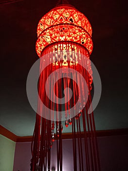 A Beautiful and Colourful Chandelier