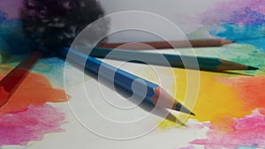 Beautiful and colourful pencils