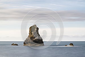 Beautiful conceptual long exposure peaceful landscape of rocks i