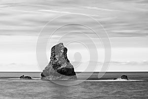 Beautiful conceptual long exposure peaceful landscape of rocks i