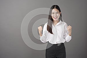 Beautiful confident successful woman portrait  in studio