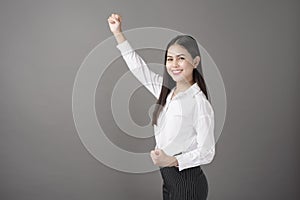 Beautiful confident successful woman portrait  in studio