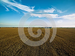 Aerial drone photo - Illinois corn farm