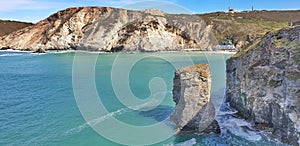 Beautiful Cornish Coastline  between Saint Agnes and Perranporth