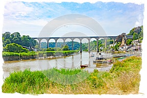 Beautiful Cornish seascape from Calstock over looking the river Tamar