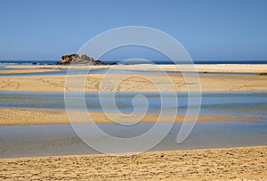 Beautiful Corrubedo Beach in Galicia photo