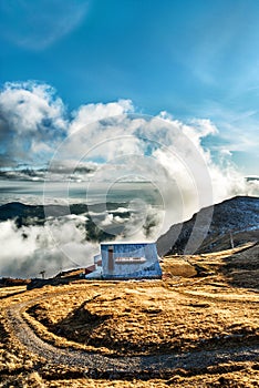 Beautiful cottage on a peak