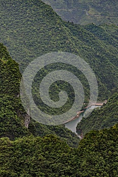 Beautiful countryside of Guilin, showing the Karst Mountains, Guangxi China