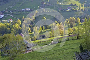 Beautiful countryside mountain landscape