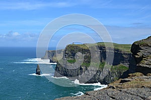 Beautiful County Clare landscape of the cliffs of moher