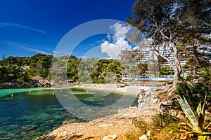 Beautiful cozy not crowded beach La Font de Sa Cala in Mallorca