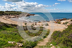 The beautiful Crockery bay beach at Port Elliot South Australia on 27th August 2019