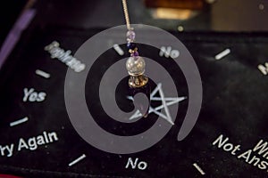 A Beautiful Crystal Pendulum Hanging