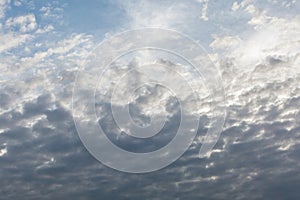 Beautiful cumulus Altitude clouds