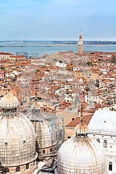 Beautiful cupolas of San Marco, Venice