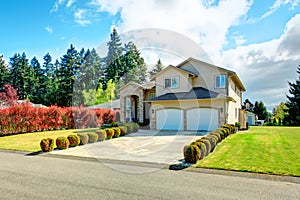 Beautiful curb appeal. Exterior design idea