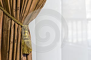 Beautiful curtain close-up