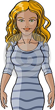 Beautiful curvaceous blonde