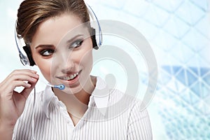 Beautiful Customer Representative girl