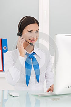 Beautiful customer service representative.