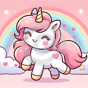 Beautiful cute adorable Unicorn